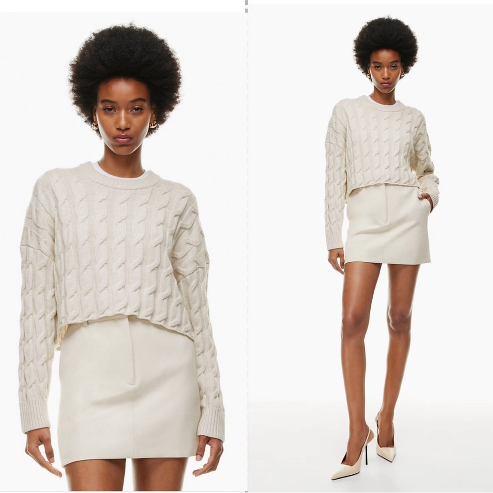 Babaton Glory Merino Wool Oversized  Sweater Sz S